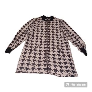 Grace Elements Houndstooth Longsleeve Dress w pockets Size Medium